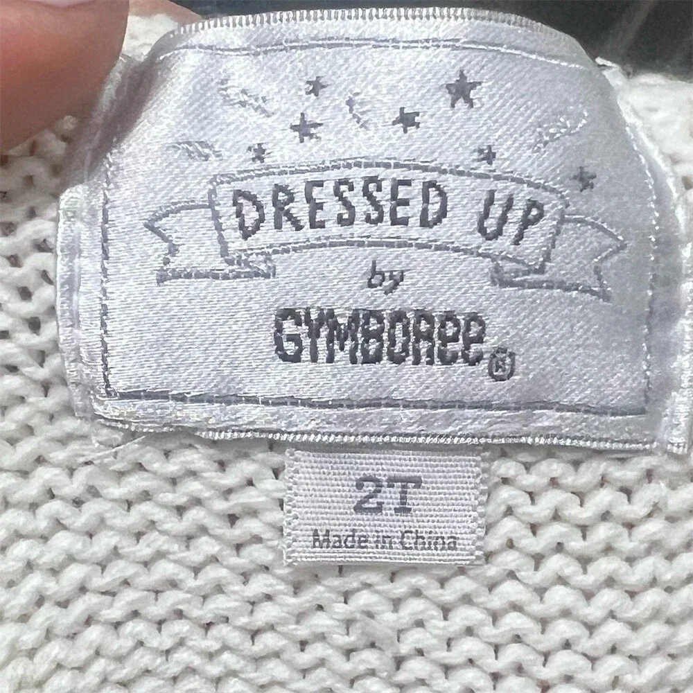 Gymboree Girls Dress Size 2T Gray Glitter Tulle Skirt Long Sleeve Knee